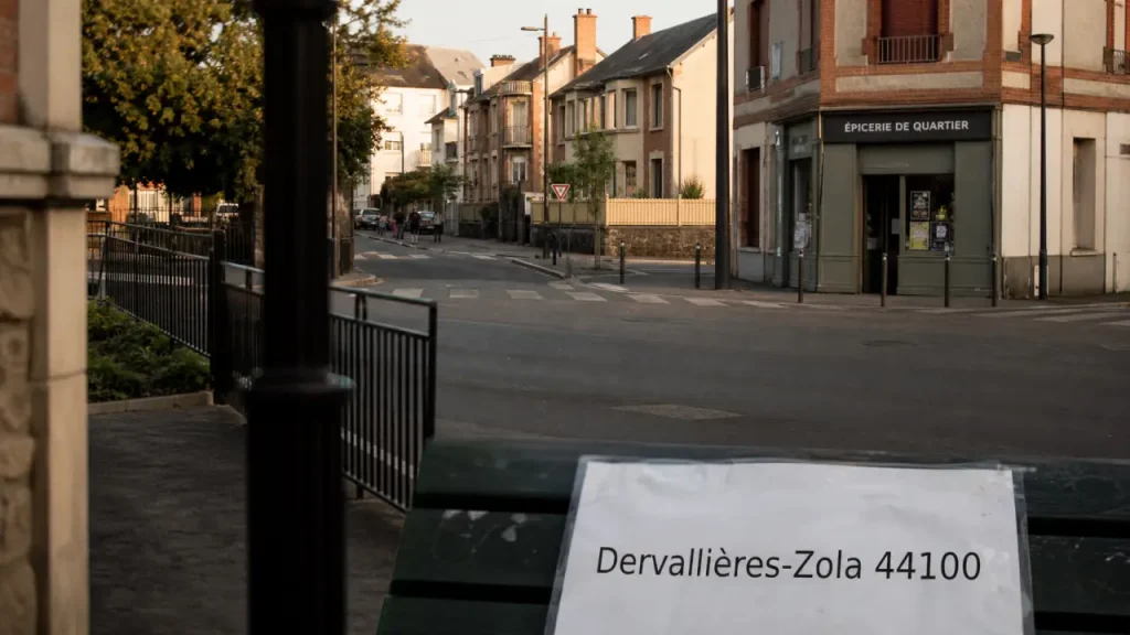 Nantes Zola : Dervallières-Zola, rue résidentielle et carrefour calme