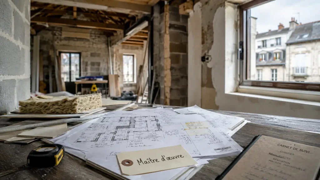 maitre d'oeuvre nantes sur chantier de rénovation et extension