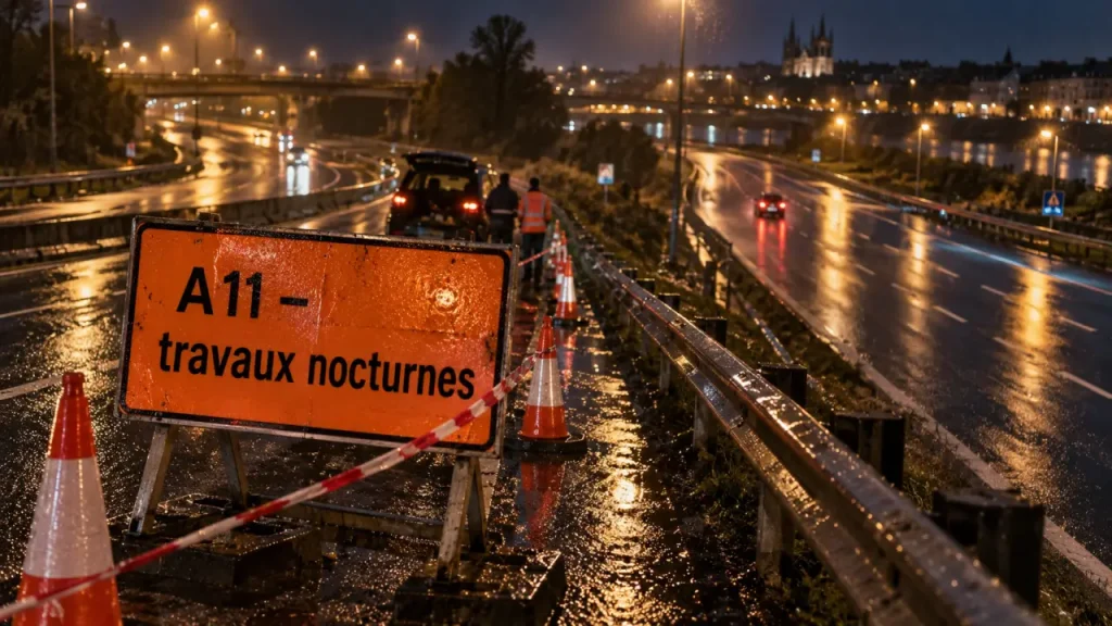 A11 et périphérique nantais : fermetures prévues dès jeudi 8 octobre