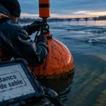 Près de Nantes, les baliseurs surveillent des bancs de sable plus mobiles