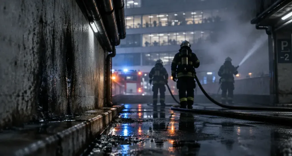 Incendie dans un parking à Nantes : huit véhicules détruits