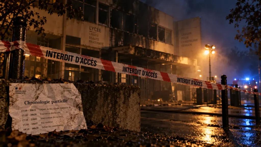 Incendie au lycée Nelson Mandela : la chronologie reste partielle