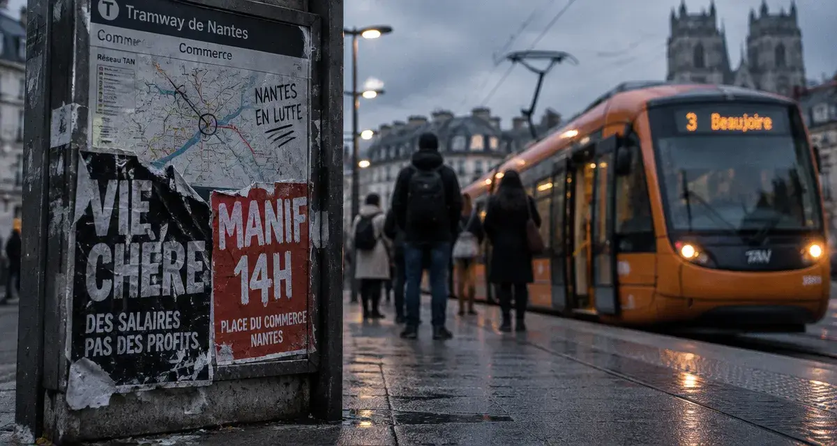 Manifestation contre la vie chère à Nantes : tramways perturbés ce samedi