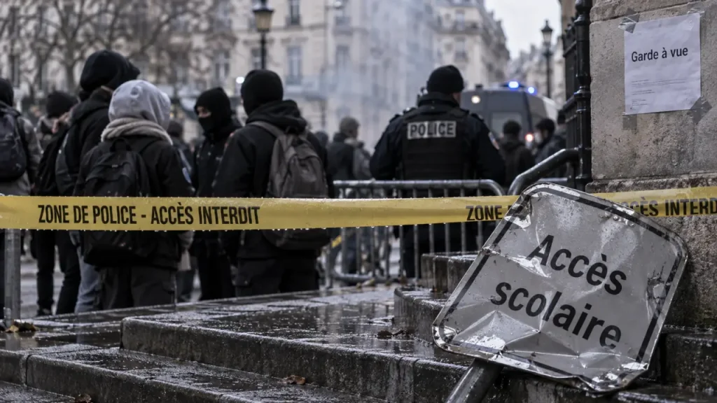 À Nantes, 21 personnes placées en garde à vue après les blocus de lycées