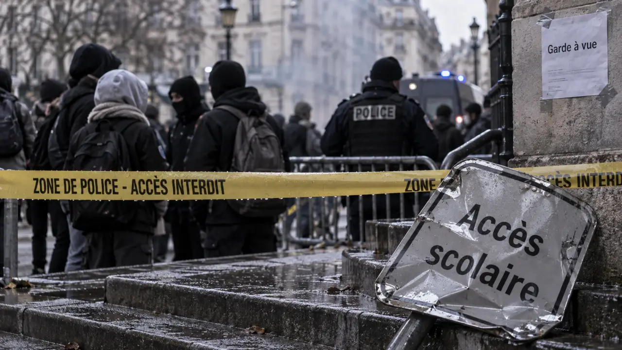 À Nantes, 21 personnes placées en garde à vue après les blocus de lycées
