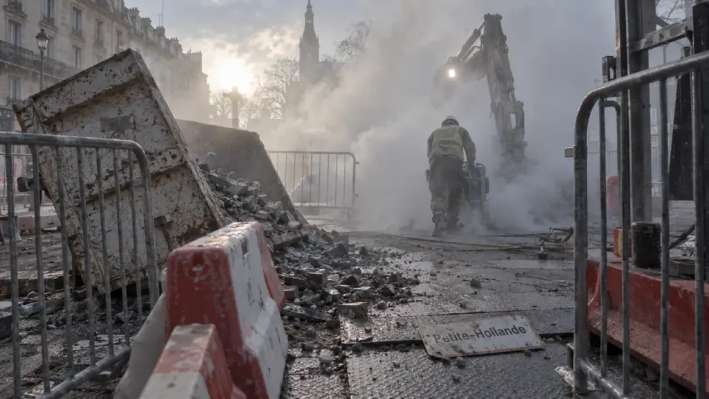 Nantes : des grenades lacrymogènes lancées dans le chantier Petite-Hollande