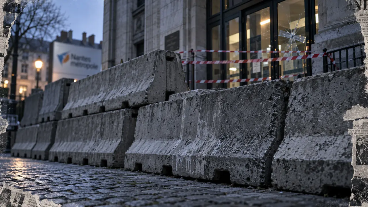 À Nantes, des plots en béton protègent la mairie après les violences du 17 octobre