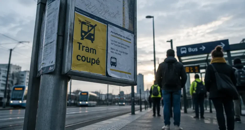 À Nantes, les trois lignes de tram ont été coupées samedi 17 octobre