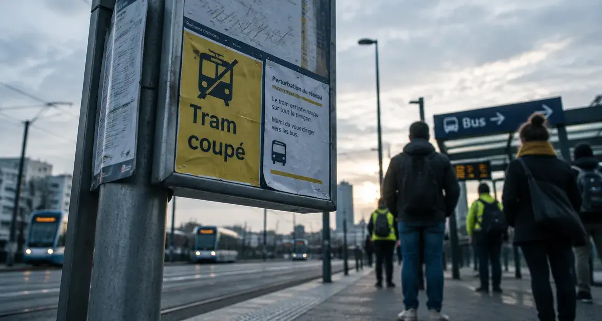 À Nantes, les trois lignes de tram ont été coupées samedi 17 octobre