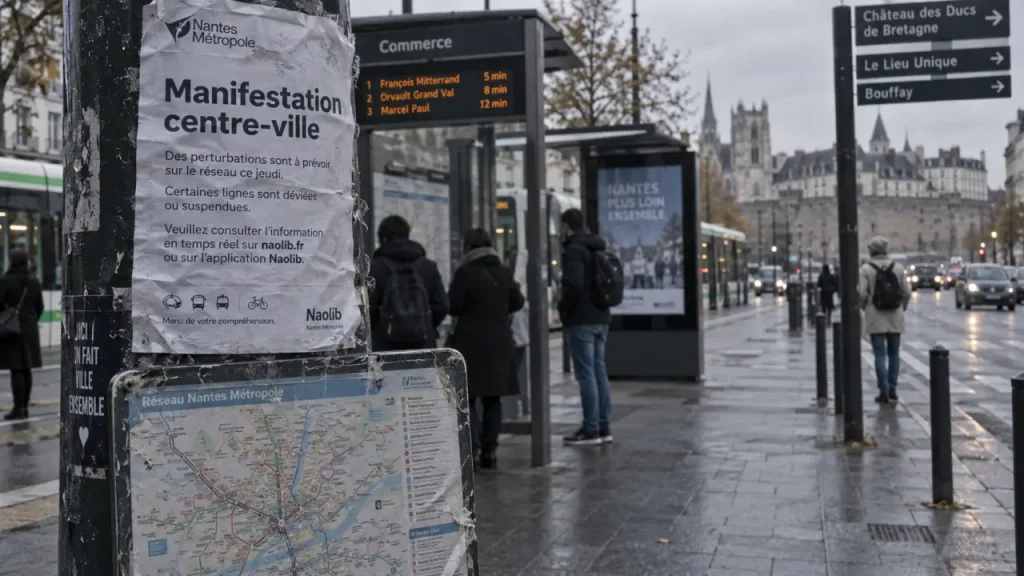 À Nantes, les transports adaptés ce jeudi 8 octobre pour une manifestation
