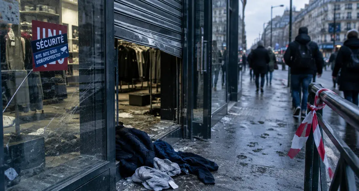 À Nantes, le magasin Uniqlo pillé malgré des protections le 17 octobre