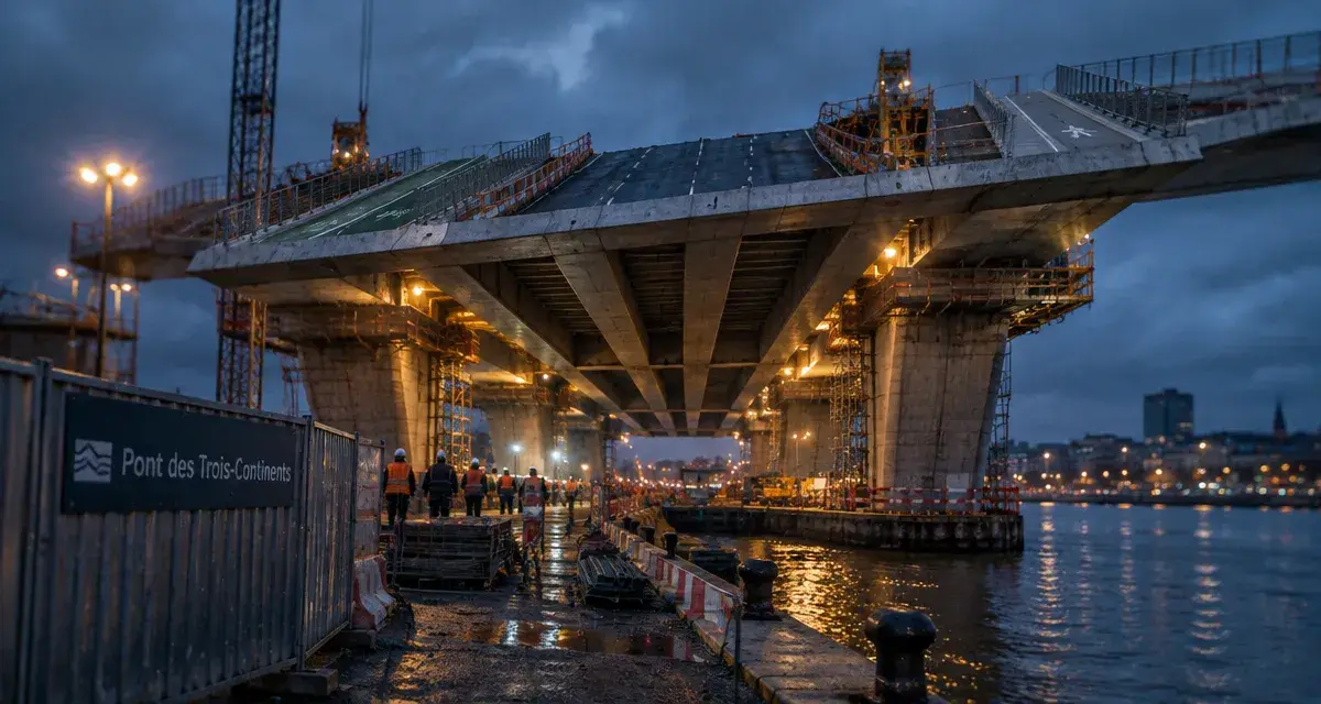 Pont des Trois-Continents : un élargissement en cours jusqu’en 2027