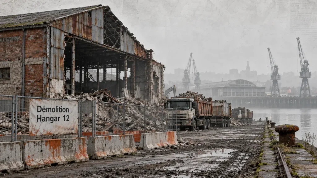 Quai d’Aiguillon : démolition du hangar 12 prévue en octobre