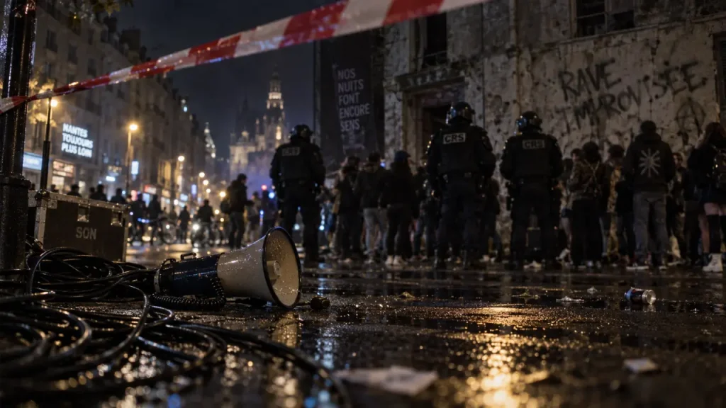 Une rave-party improvisée empêchée par la police dans le centre-ville de Nantes