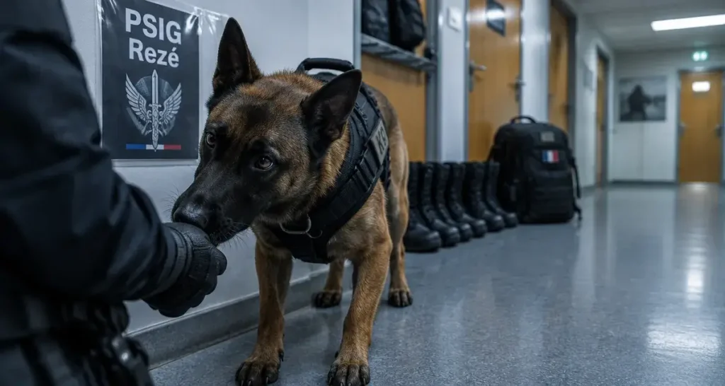 À Rezé, Ryder, chien du Psig, participe aux recherches dans le Sud-Loire