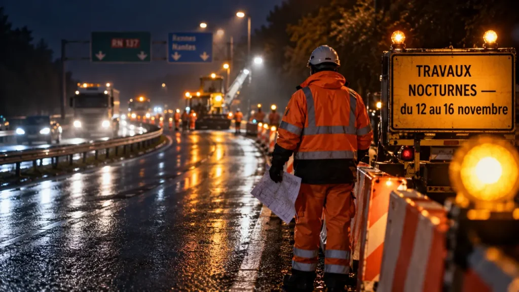 RN137 à Orvault : des restrictions nocturnes du 26 au 30 octobre