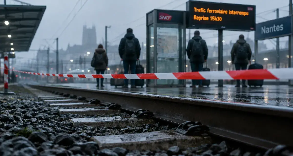 Trafic ferroviaire interrompu entre Nantes et Ancenis après un accident mortel